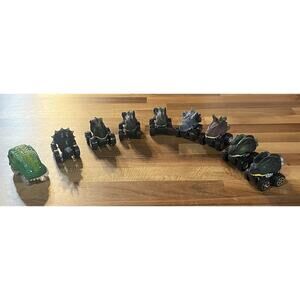 Lot Of 8 Dinosaur Pull Back Toy Friction Cars